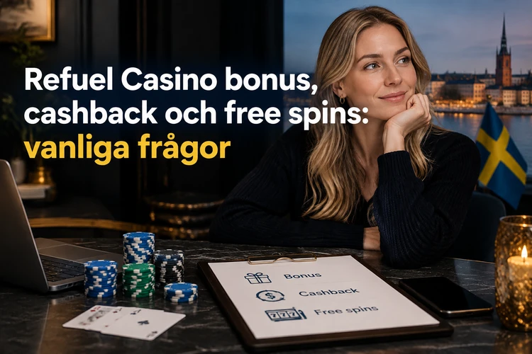 Refuel Casino bonus, cashback och free spins : vanliga frågor