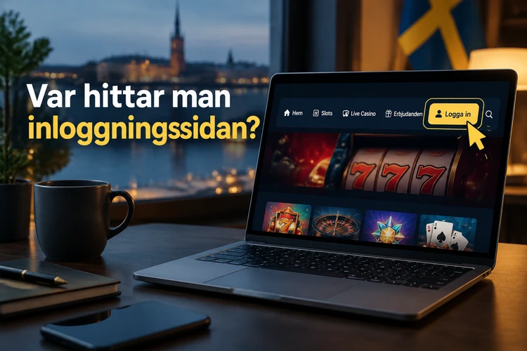 Var hittar man inloggningssidan?