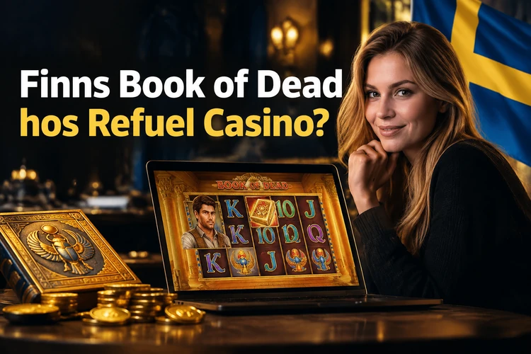 Finns Book of Dead hos Refuel Casino?