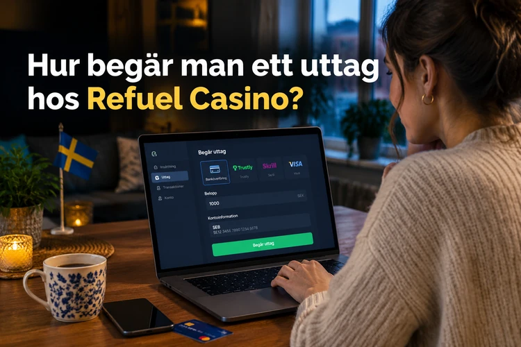 Hur begär man ett uttag hos Refuel Casino?