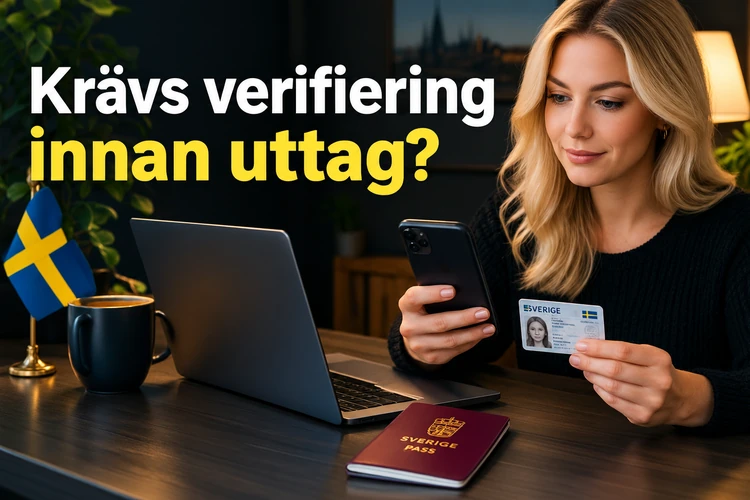 Krävs verifiering innan uttag?
